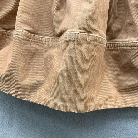 Crewcuts Everyday A-Line Pleated Corduroy Skirt Girls 6/7 School Uniform Khaki - Picture 7 of 15